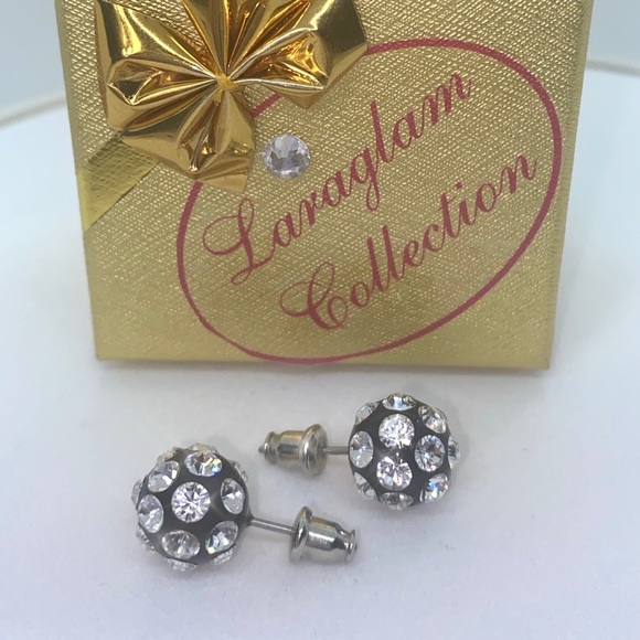 Acrylic Crystal Stud Earrings Embellished With Genuine “Crystal Stone Elements” - Picture 8 of 9